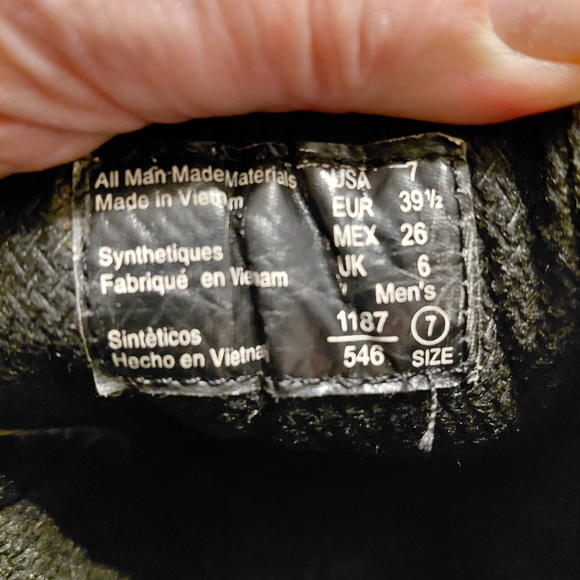 Vintage STATE STREET Black FAUX Leather Men's Work Boots. - Picture 6 of 6